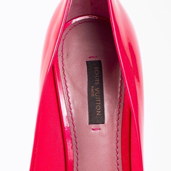Louis Vuitton Strawberry Rose Pop Patent Leather Pointed-Toe Pumps - Picture 9 of 11